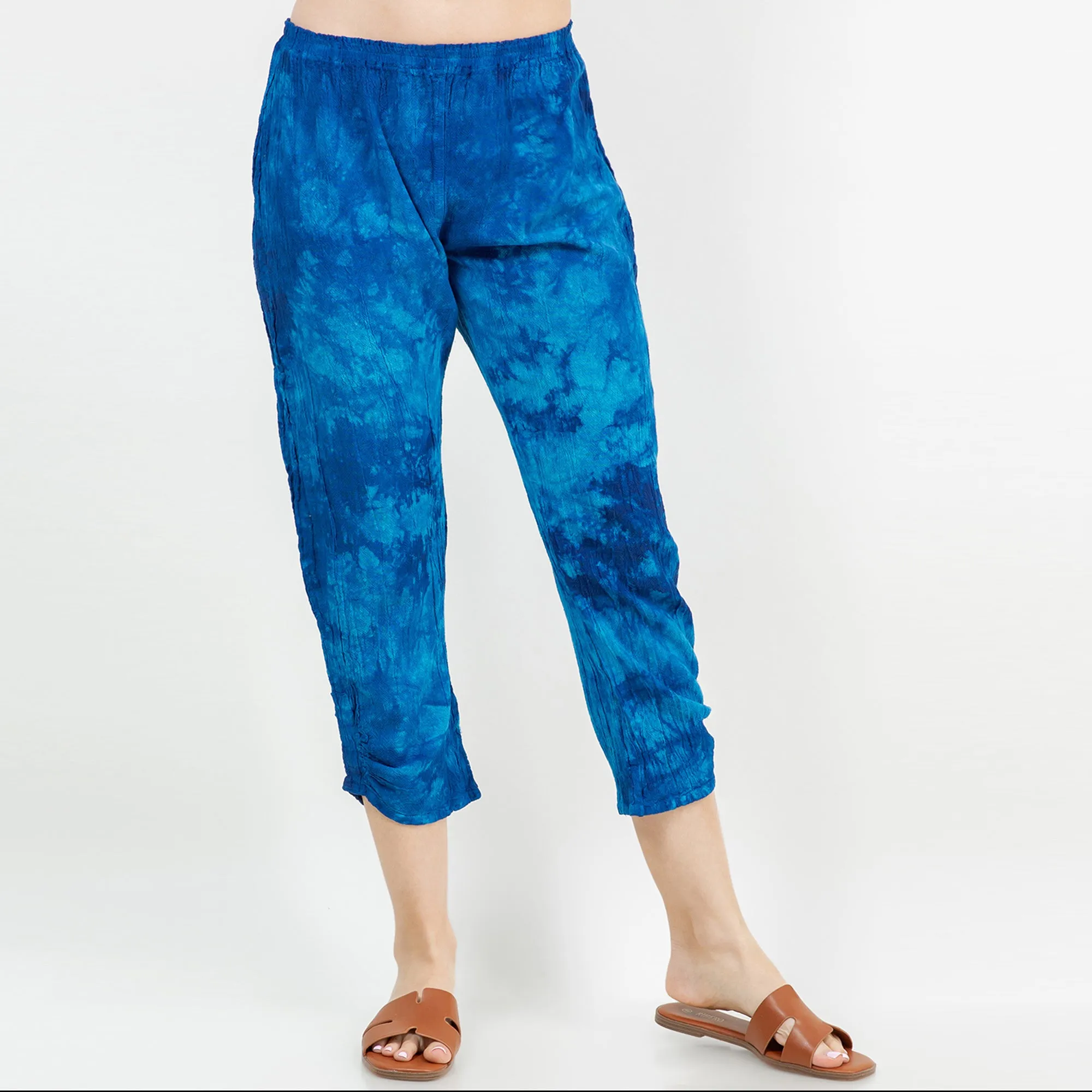 Becky Legging Capris 100% Cotton Gauze,Women Wear