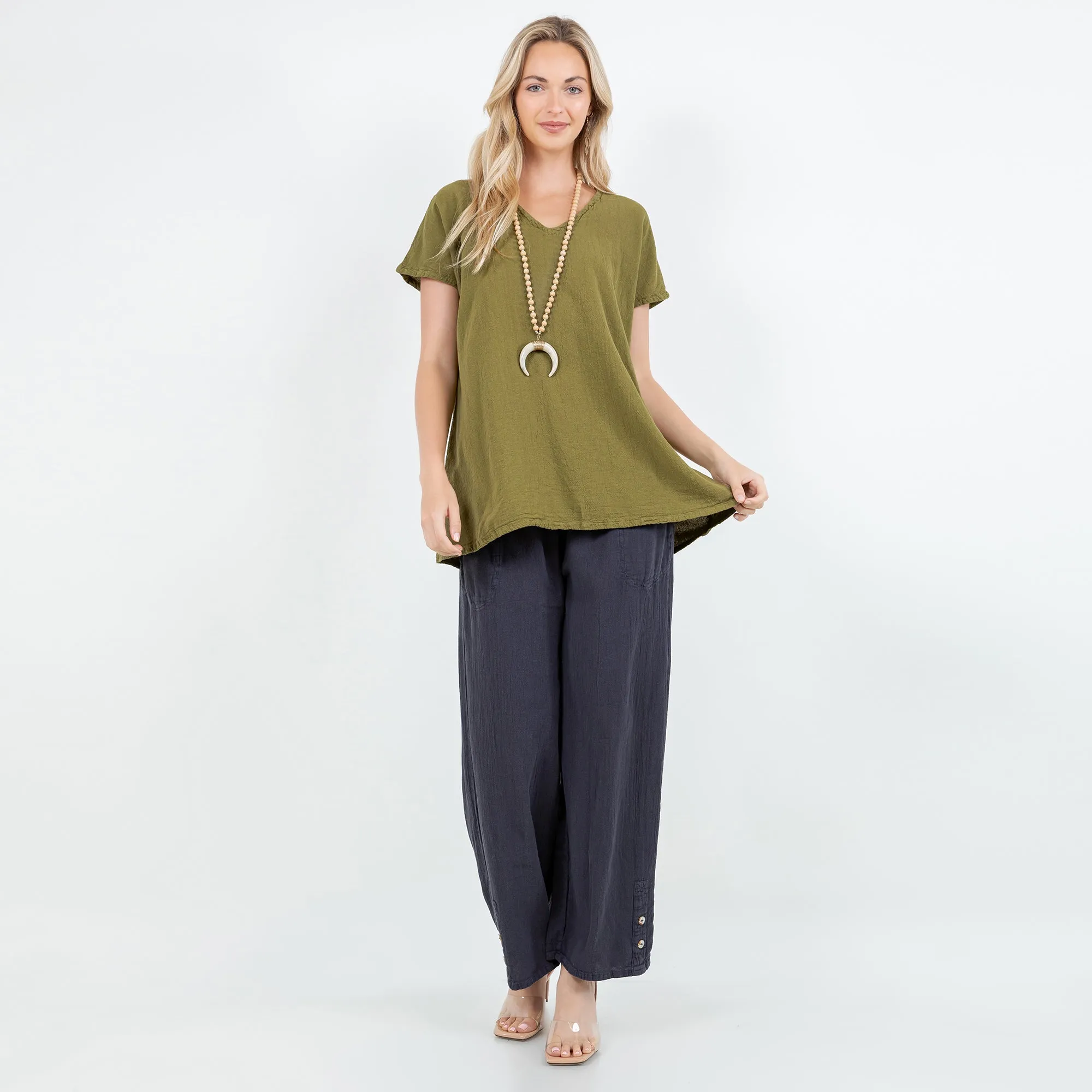 Betsy Top 100% Cotton Gauze,Women Wear