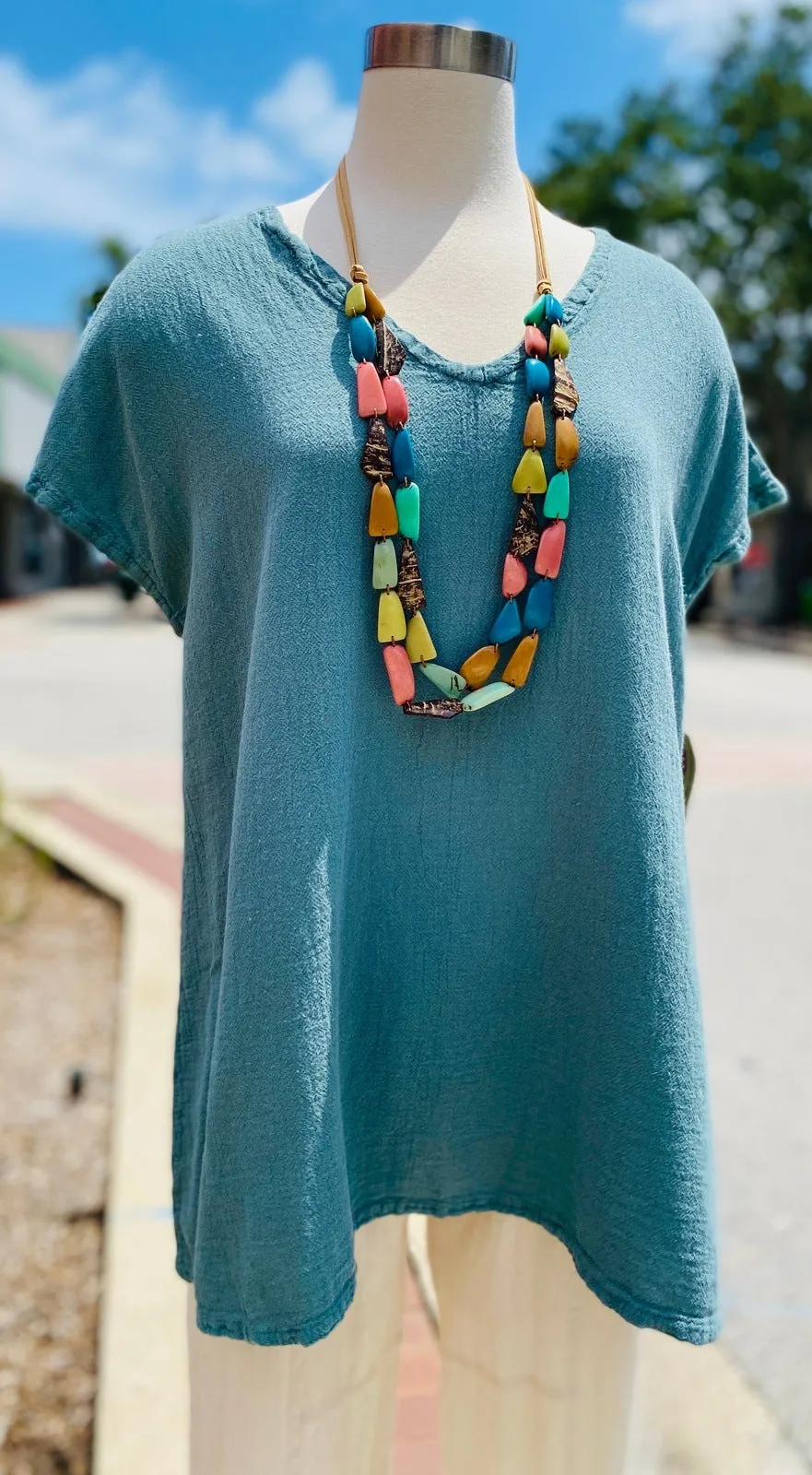 Betsy Top 100% Cotton Gauze,Women Wear