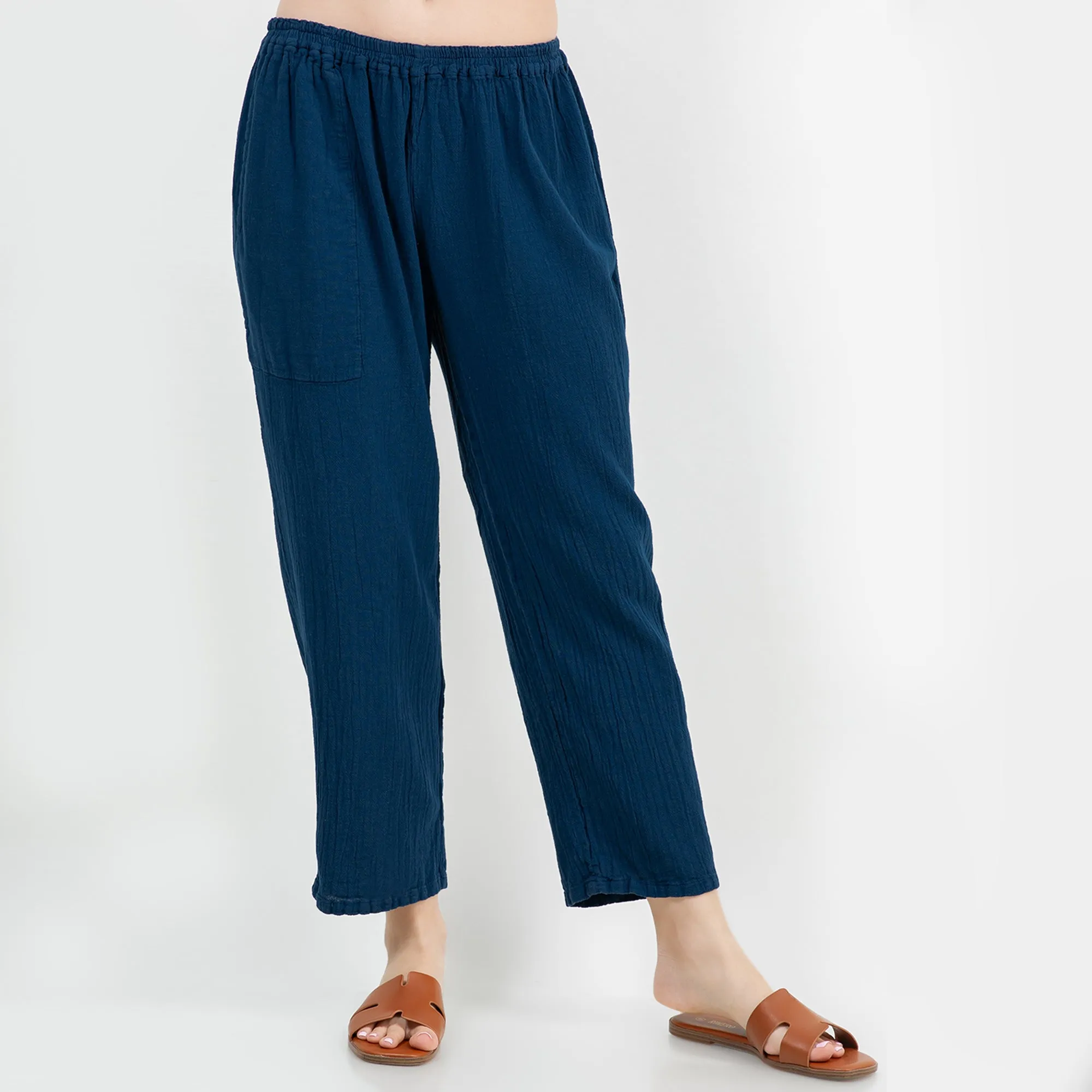 Brenda- Basic Ankle Length Tapered Pant With Pockets,Women Wear