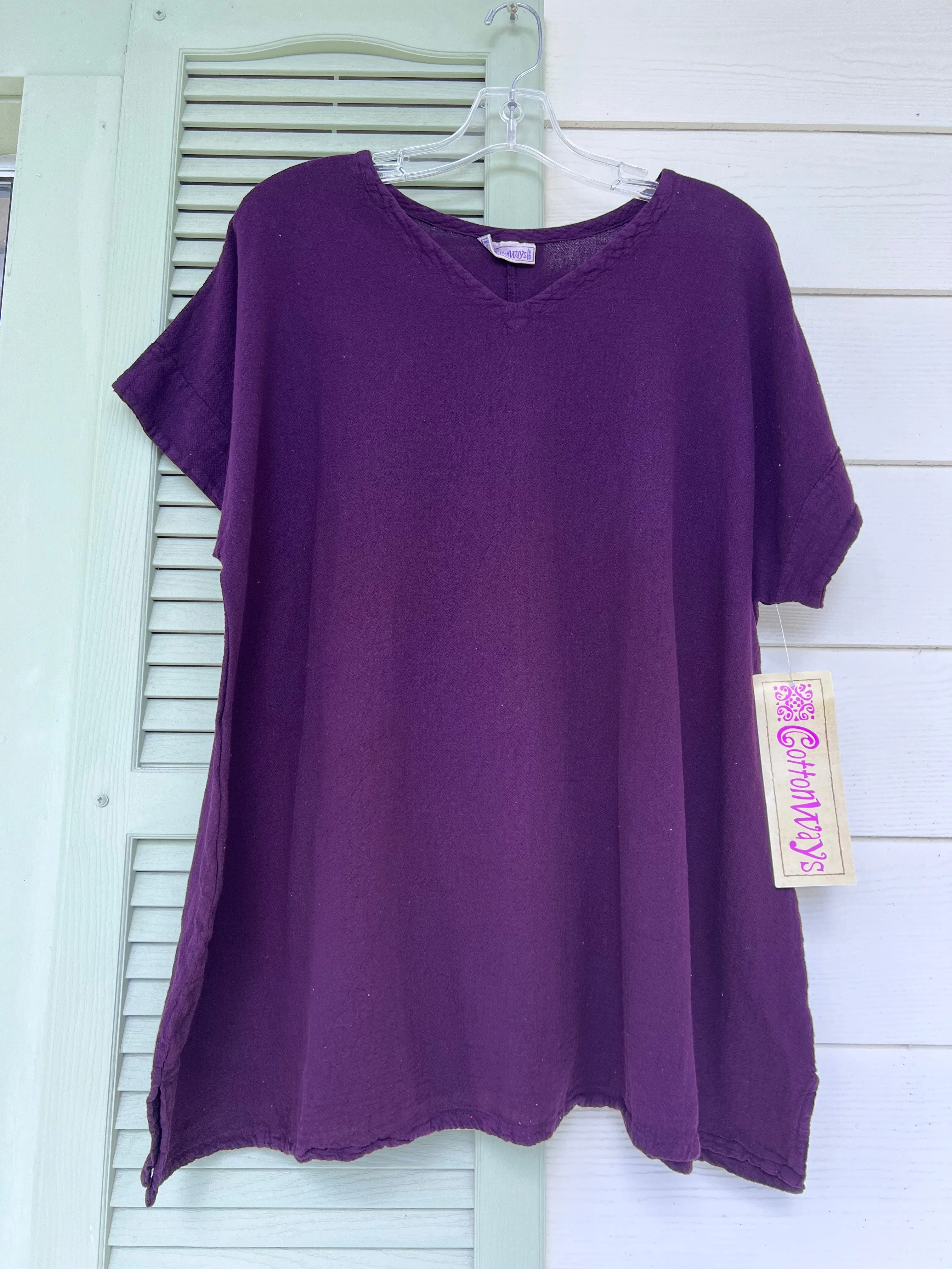 Carla 100% Cotton Gauze Top in OSFM,Women Wear