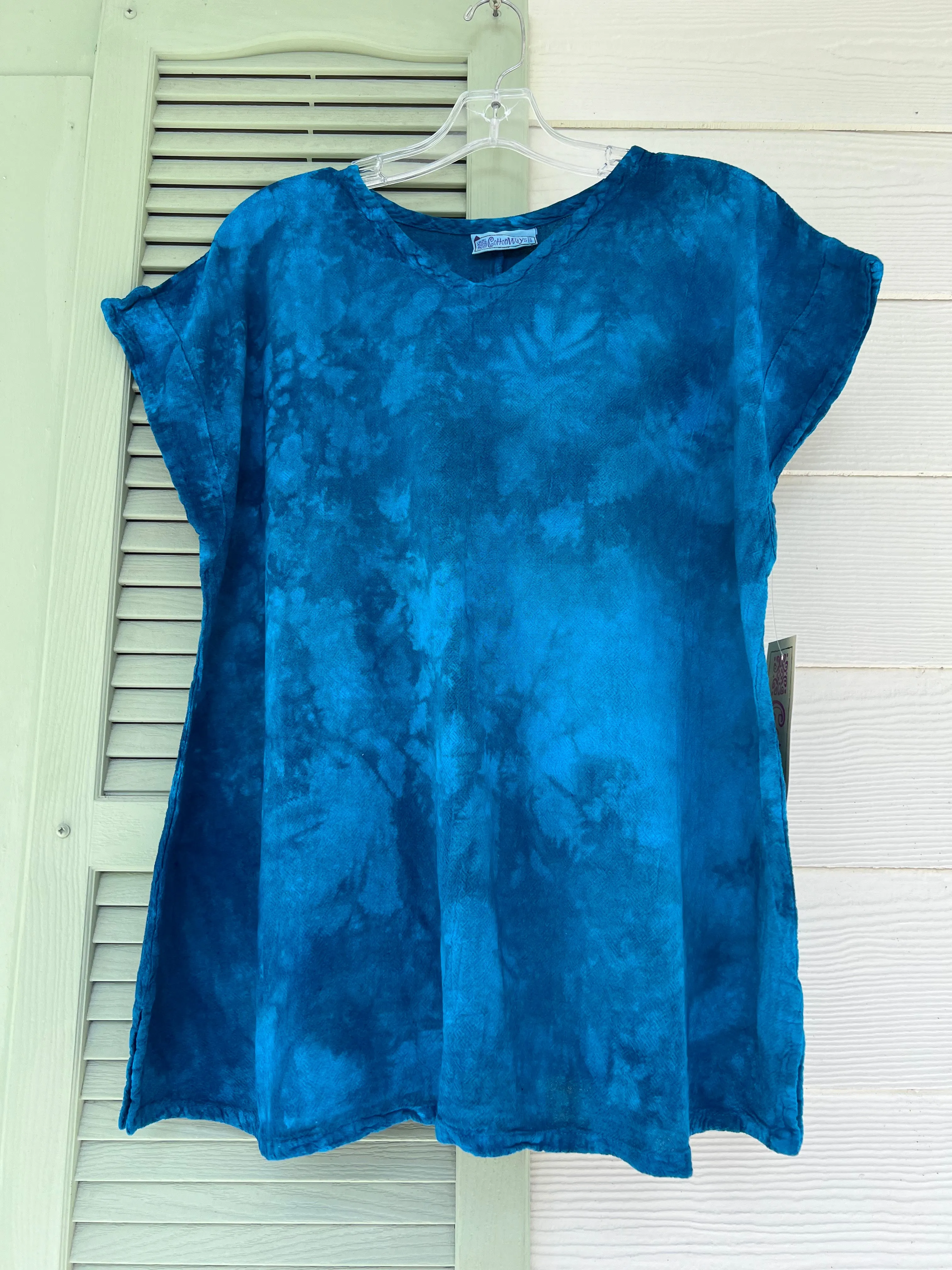 Carla 100% Cotton Gauze Top in OSFM,Women Wear