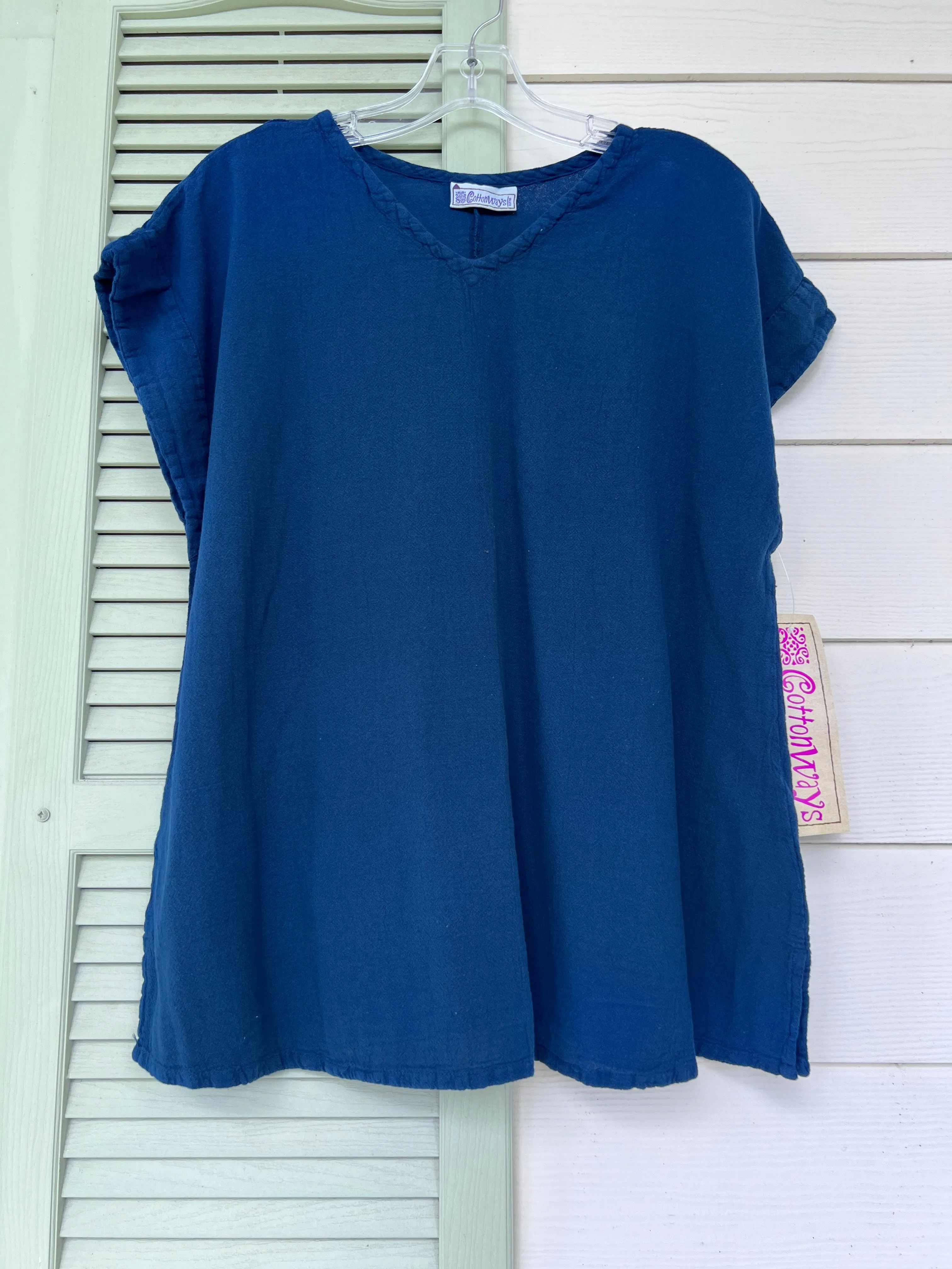 Carla 100% Cotton Gauze Top in OSFM,Women Wear