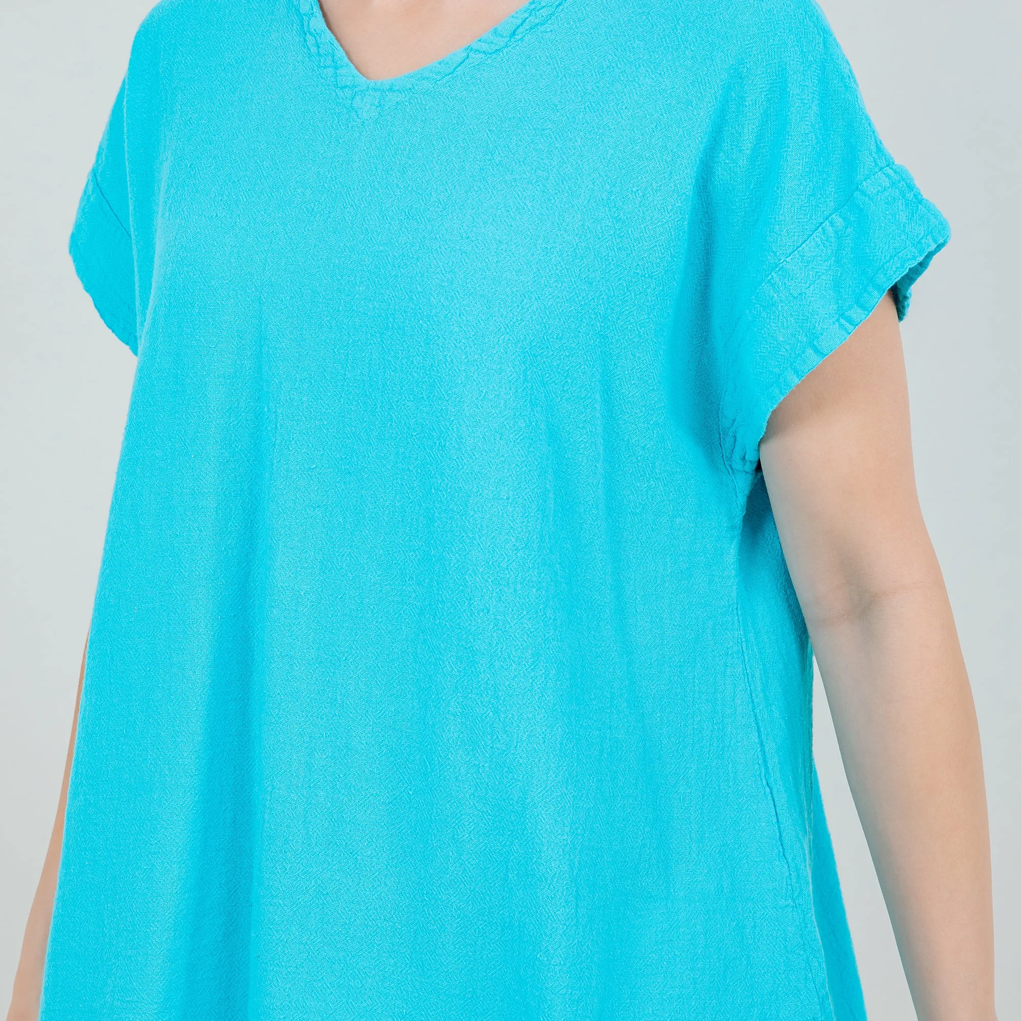 Carla 100% Cotton Gauze Top in OSFM,Women Wear