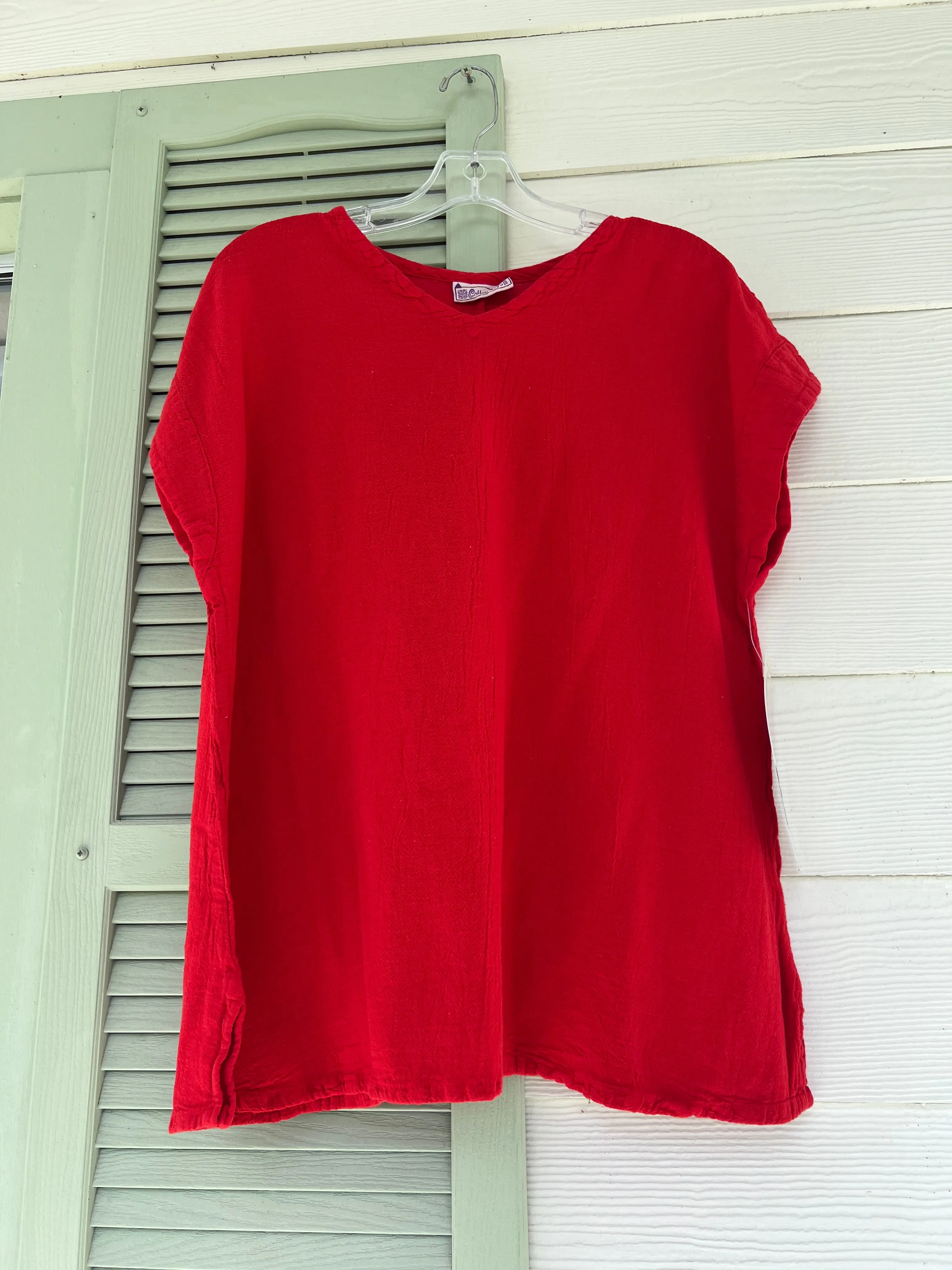 Carla 100% Cotton Gauze Top in OSFM,Women Wear
