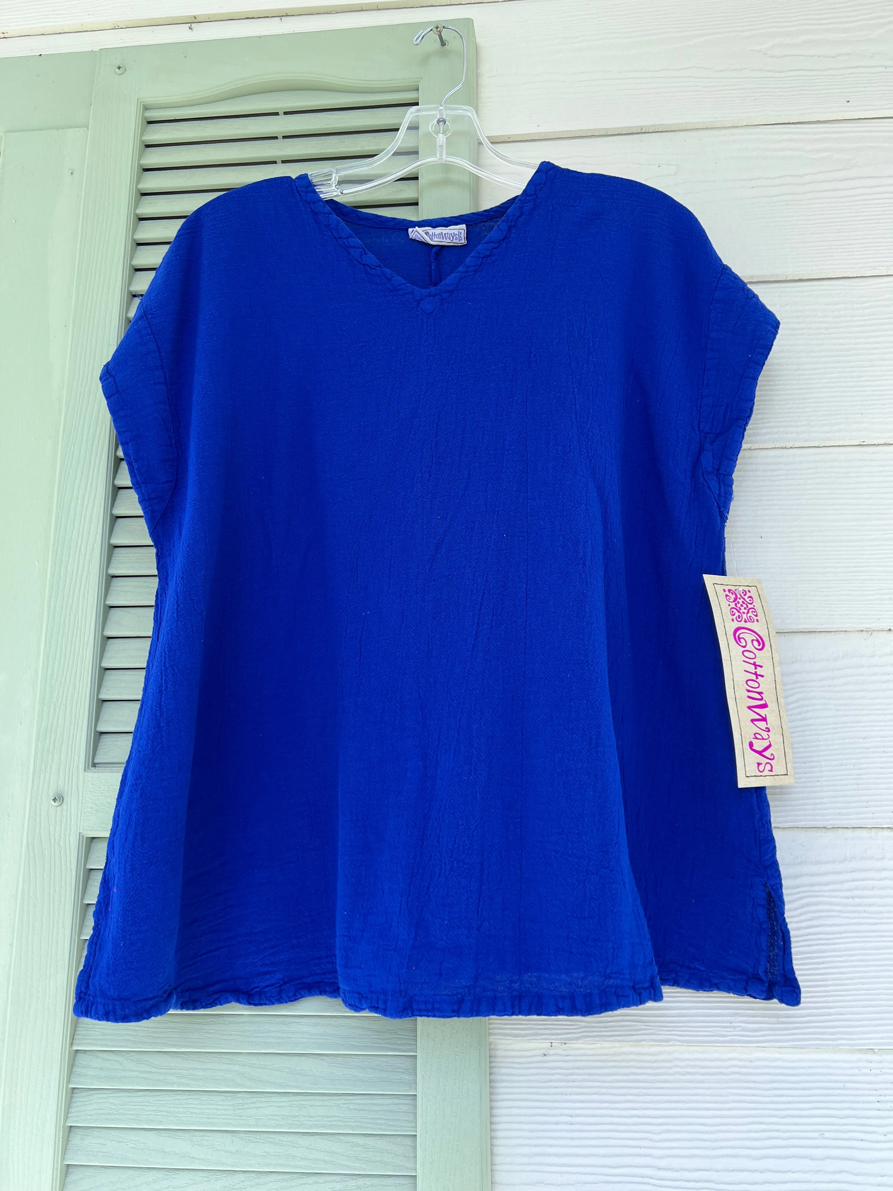 Carla 100% Cotton Gauze Top in OSFM,Women Wear