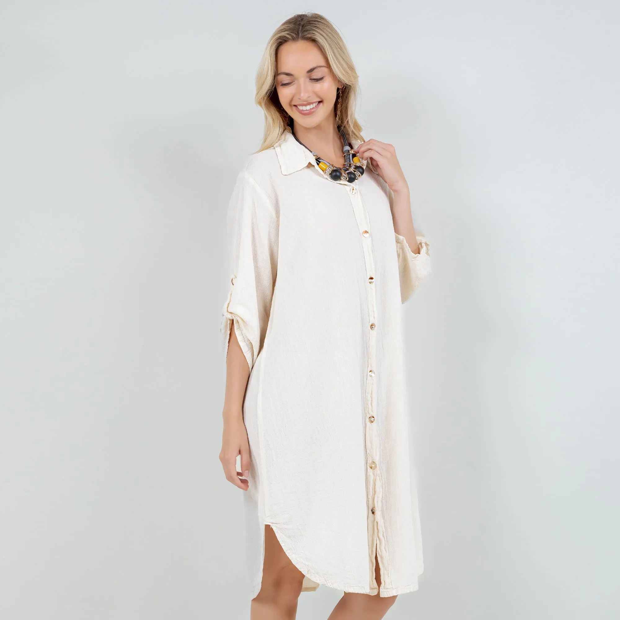 Chris Tunic - 100% Cotton Gauze,Women Wear