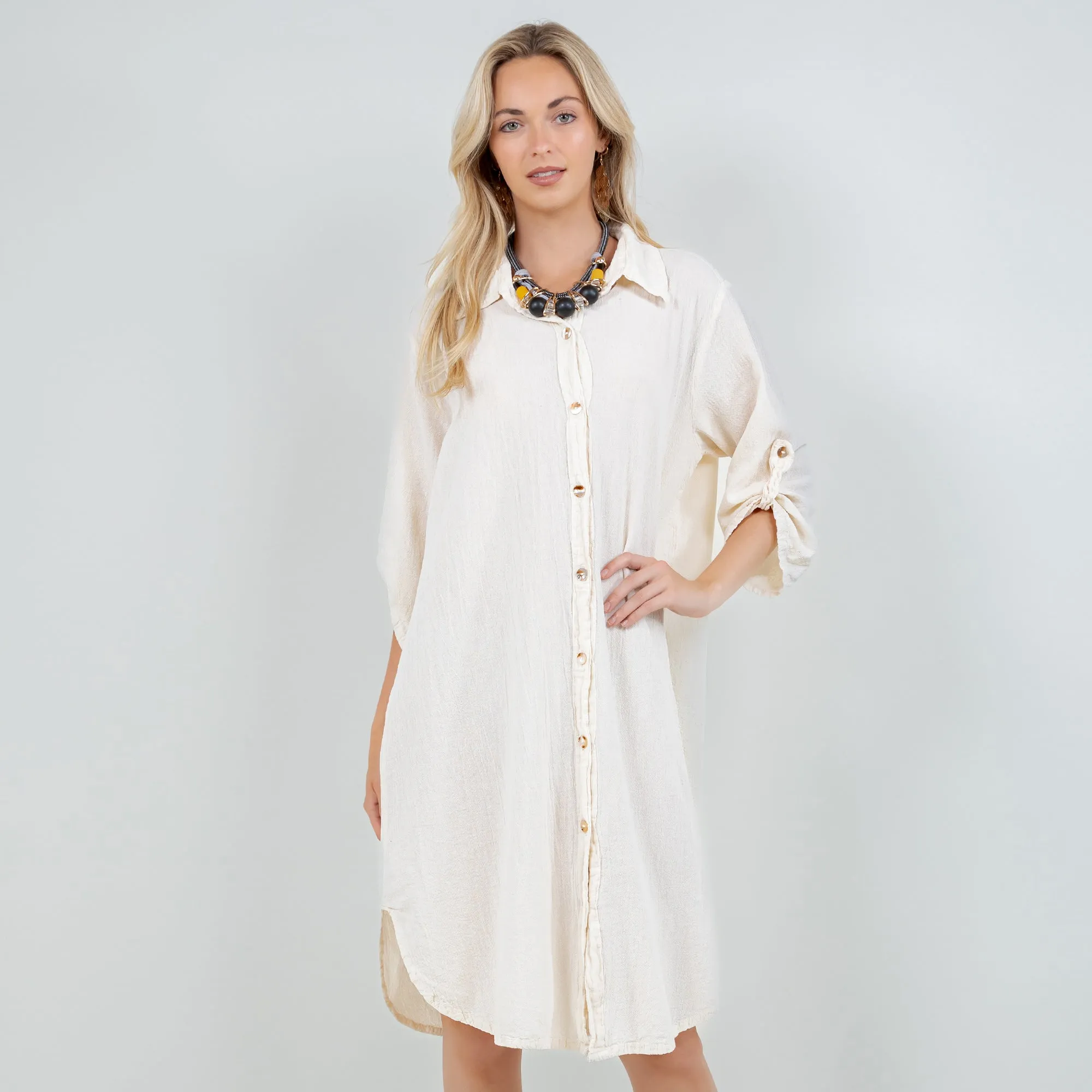 Chris Tunic - 100% Cotton Gauze,Women Wear
