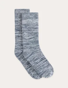 Chunky Bed Socks - Dove Marl,Men Socks