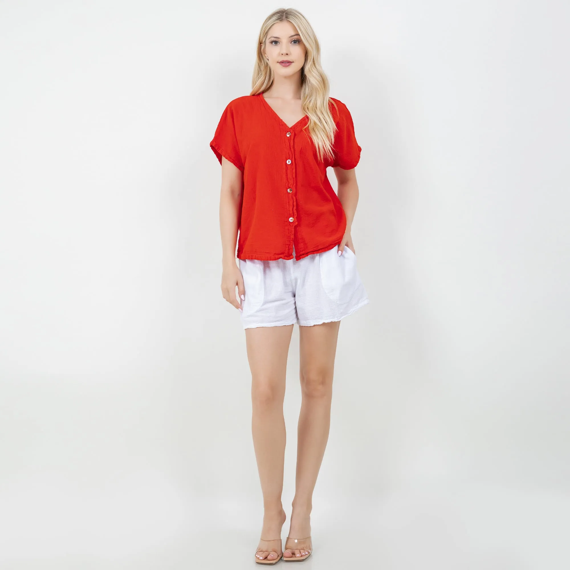 Constance Top -100% Cotton Gauze -  New Colors!,Women Wear