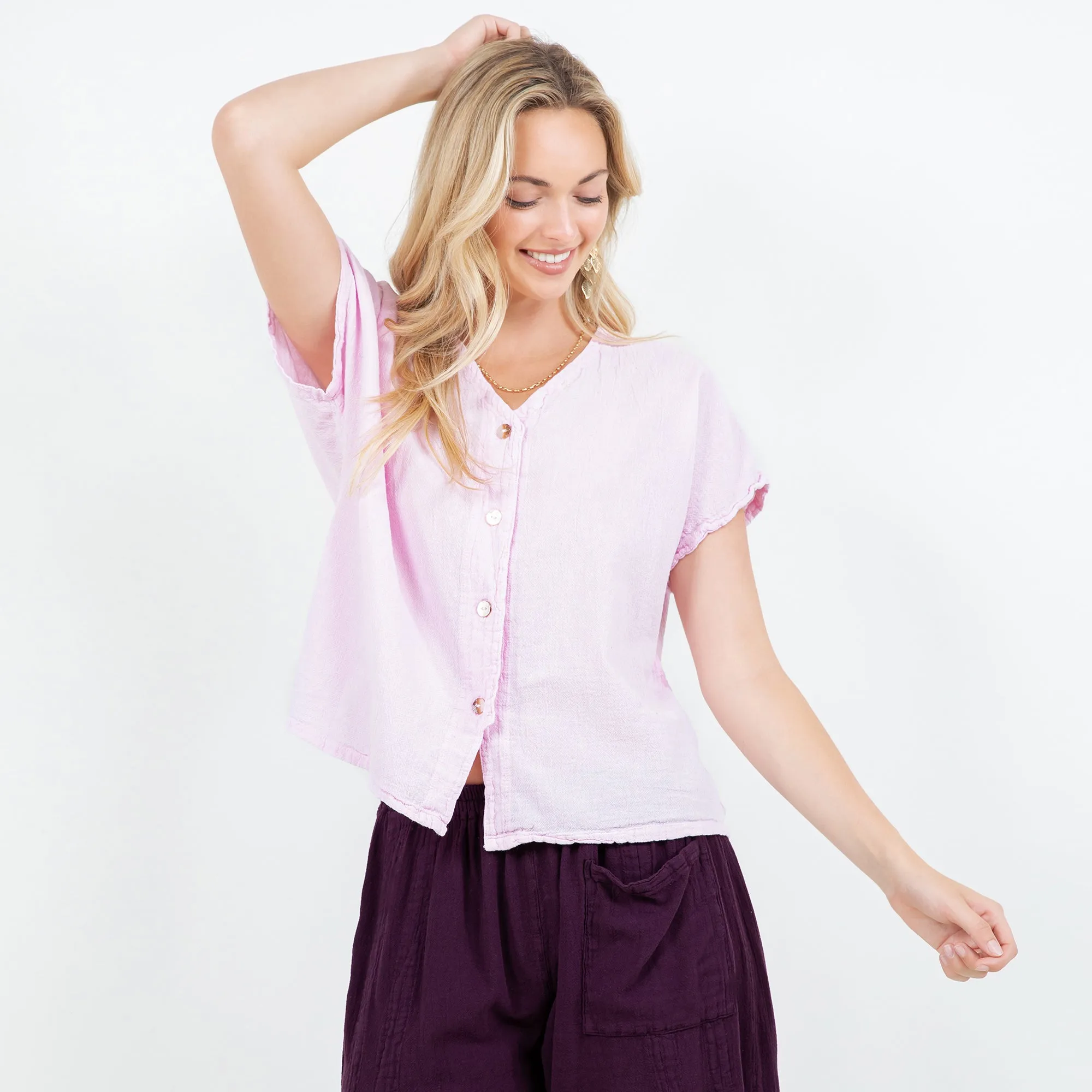 Constance Top -100% Cotton Gauze -  New Colors!,Women Wear