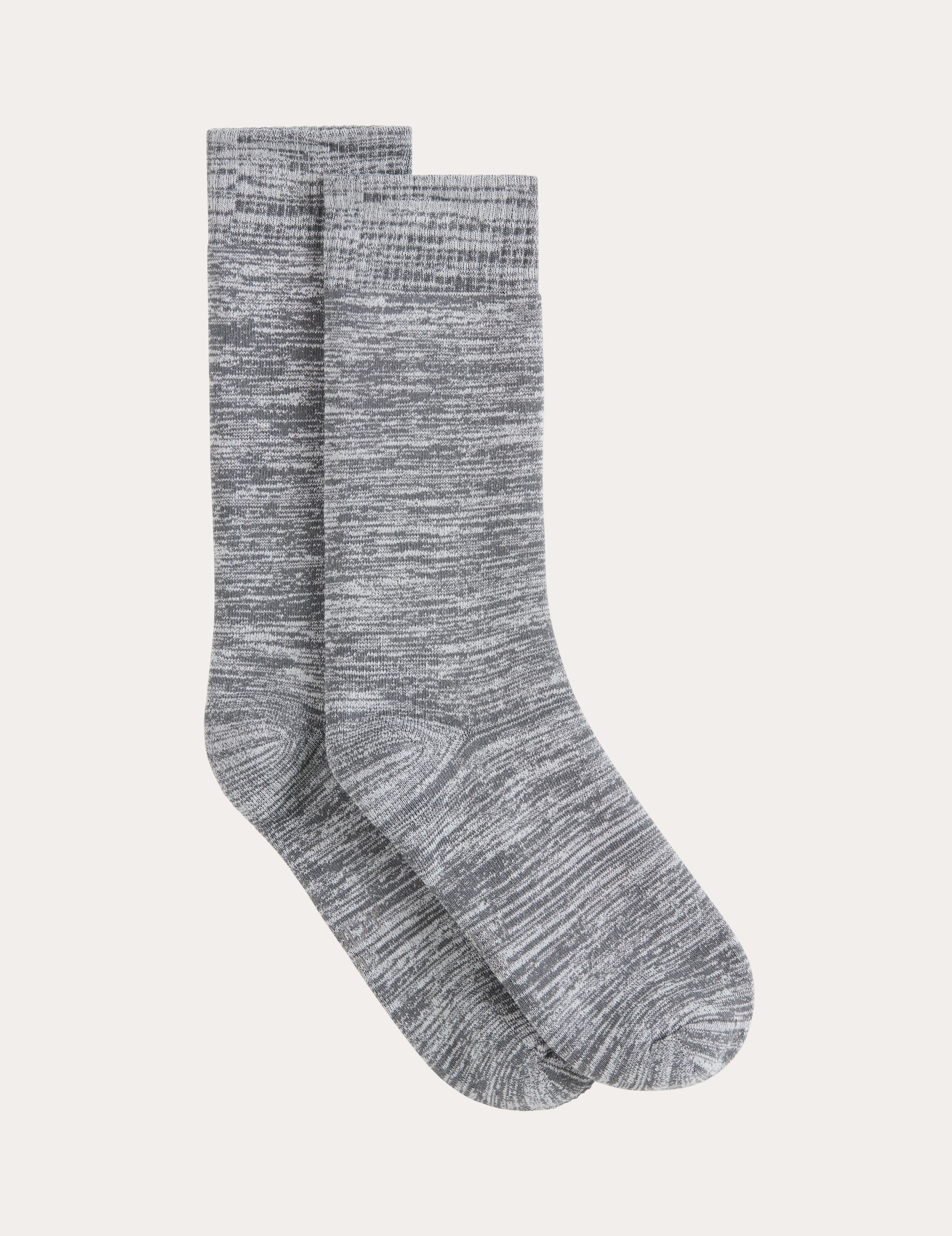 Crew Boot Socks - Grey Marl,Women Socks