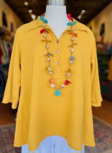 Drea Collared Shirt 100% Cotton Gauze,Women Wear
