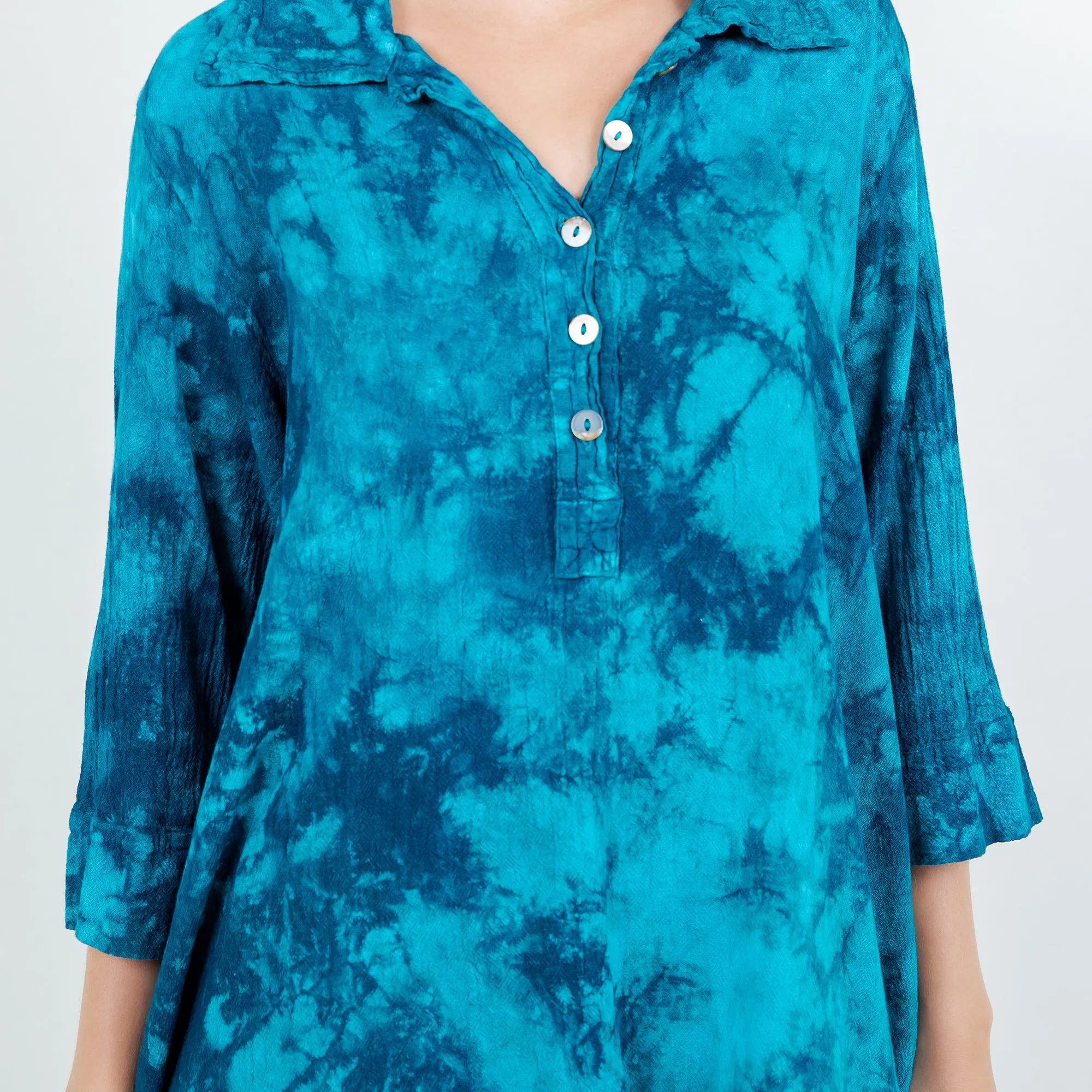 Drea Collared Shirt 100% Cotton Gauze,Women Wear
