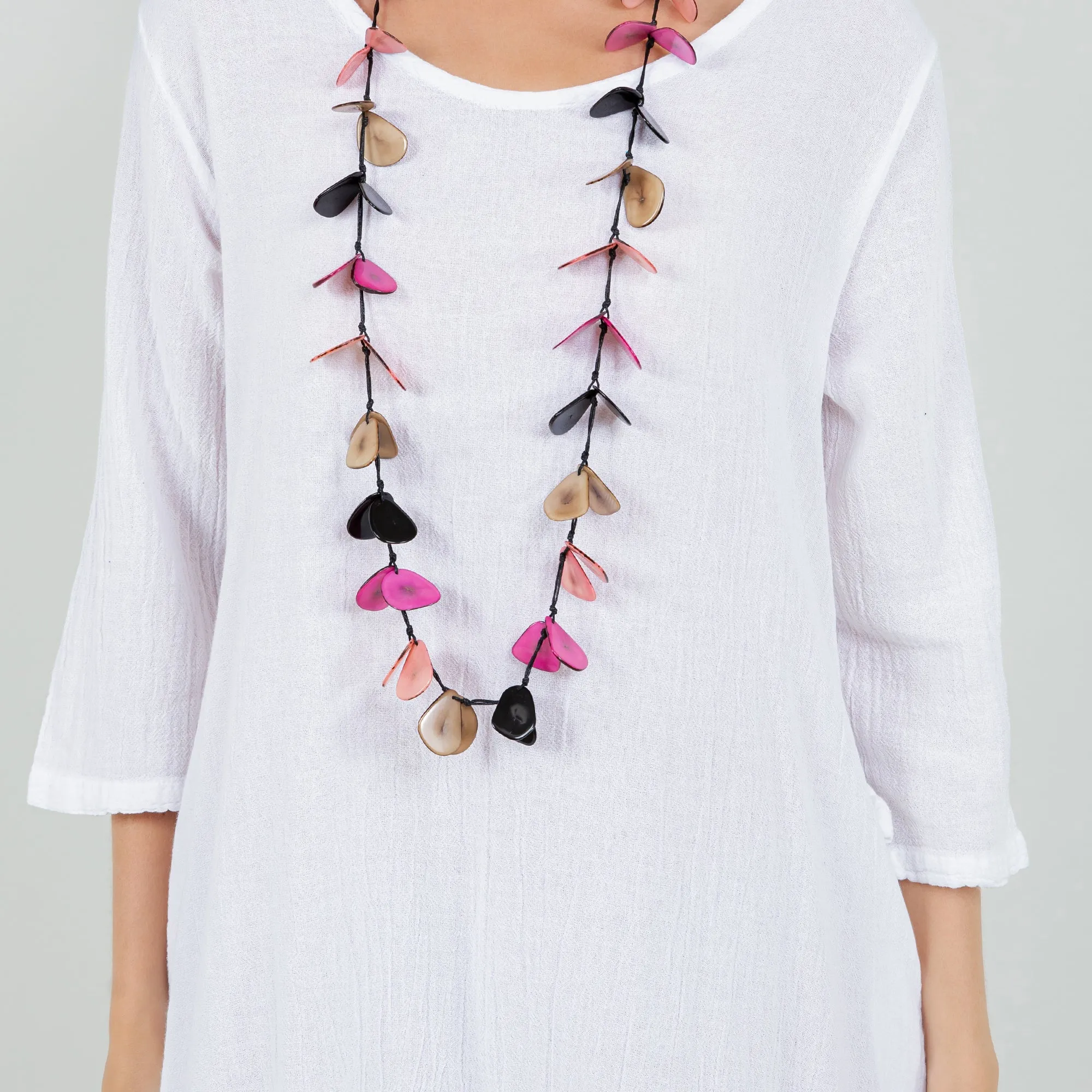 Ellen Our Hi-Low Cotton Gauze Dress with Sleeves and Pockets,Women Wear