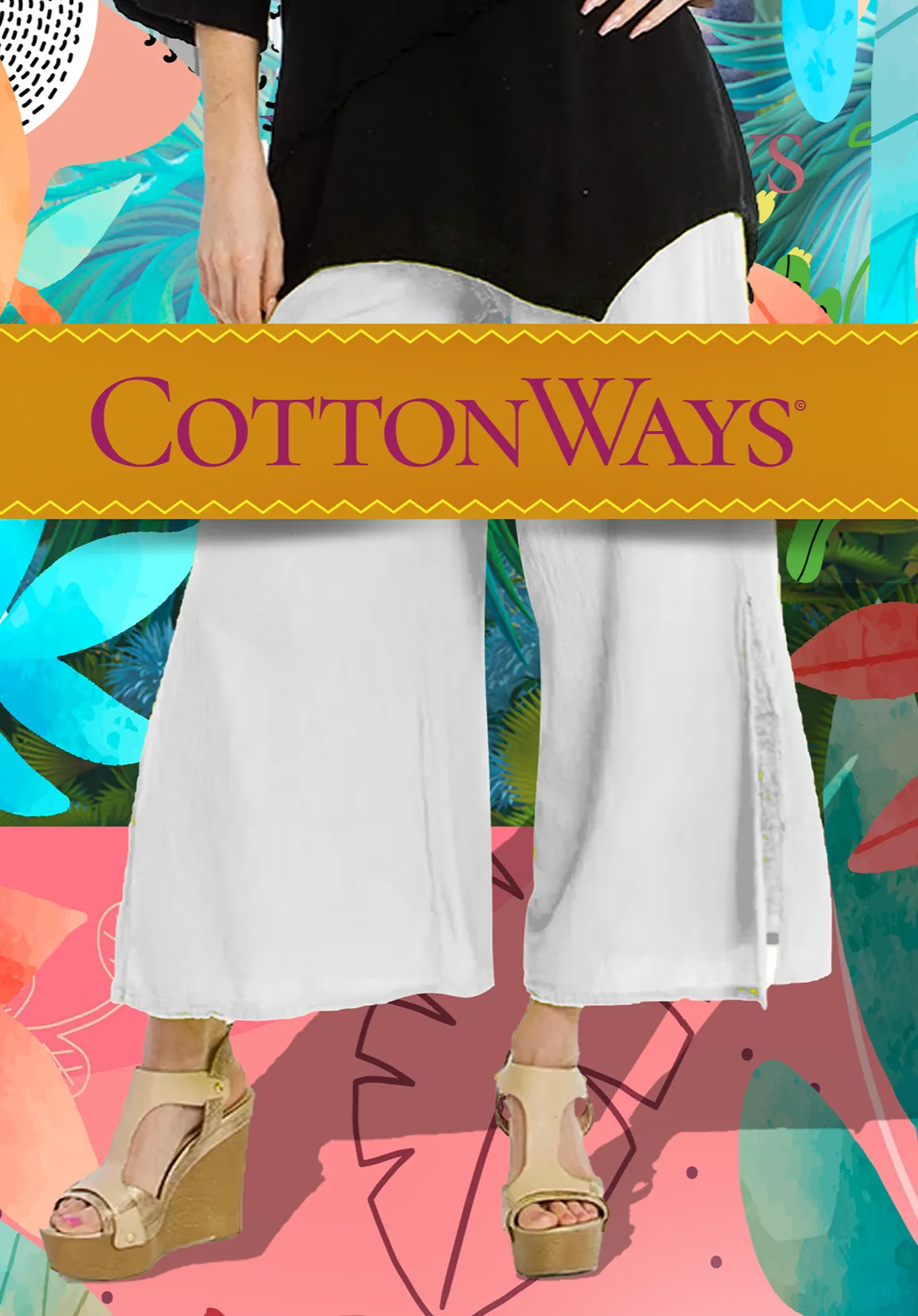 Emma 100% Gorgeous Flow! Cotton Gauze Pants,Women Wear