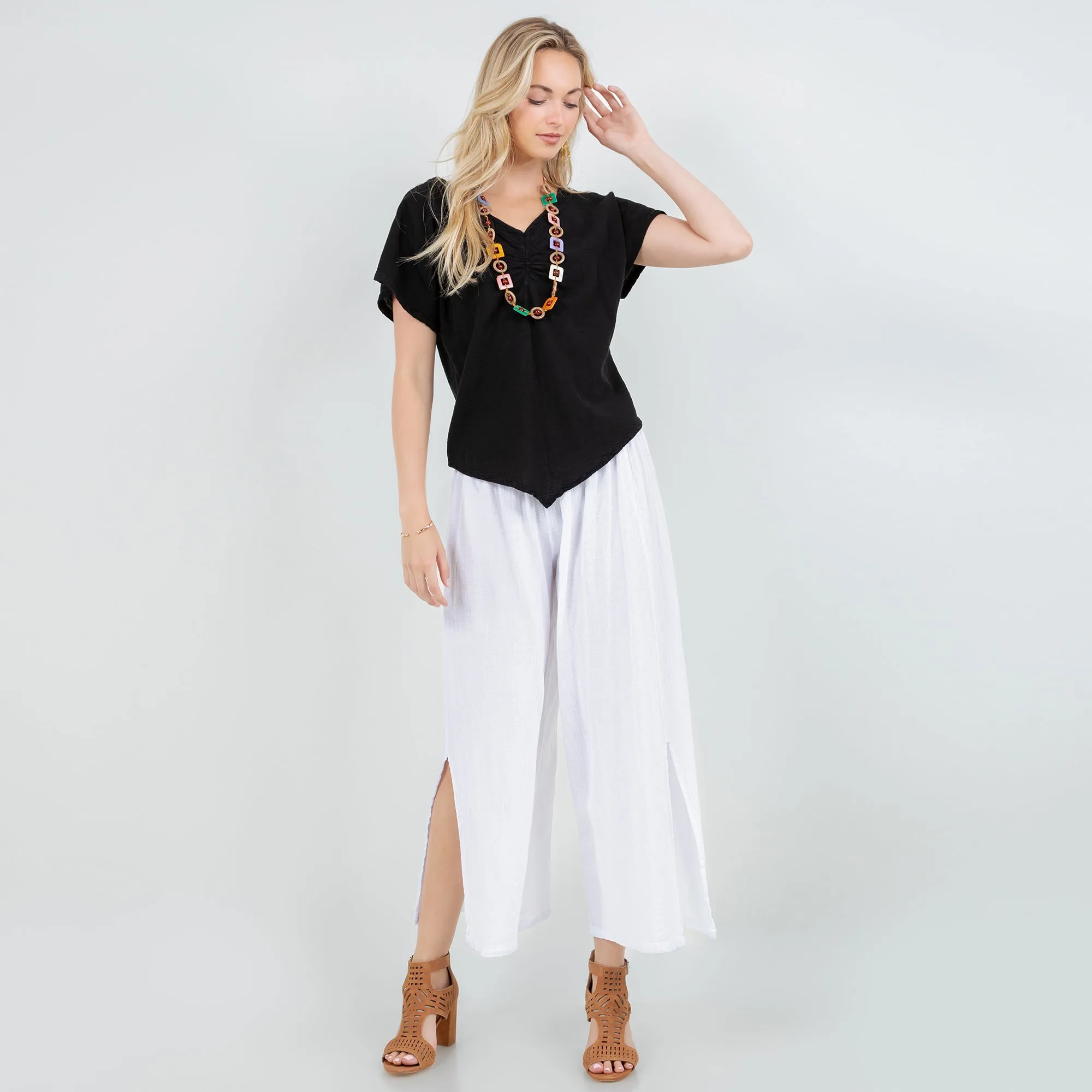 Emma 100% Gorgeous Flow! Cotton Gauze Pants,Women Wear