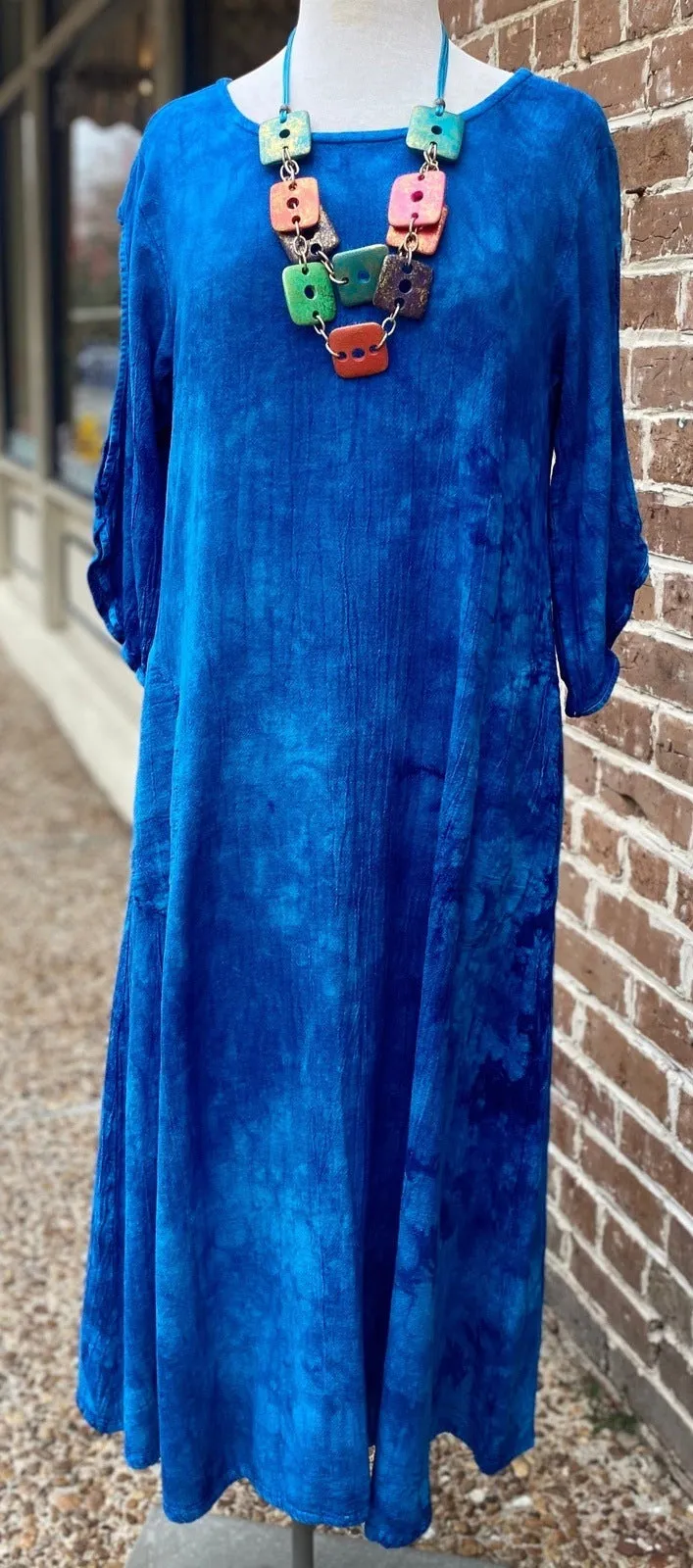 Eva Peek-a-Boo Sleeve Dress,Women Wear
