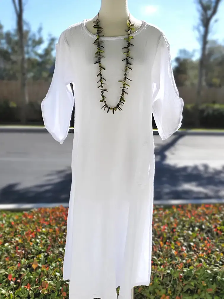 Eva Peek-a-Boo Sleeve Dress,Women Wear