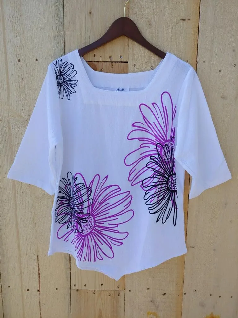 Floral Abstract 100% Cotton Gauze,Women Wear