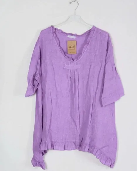 Flowing Linen Tunic 10768,Women Wear
