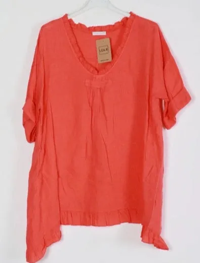 Flowing Linen Tunic 10768,Women Wear