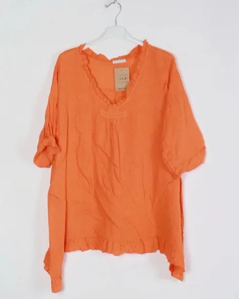 Flowing Linen Tunic 10768,Women Wear