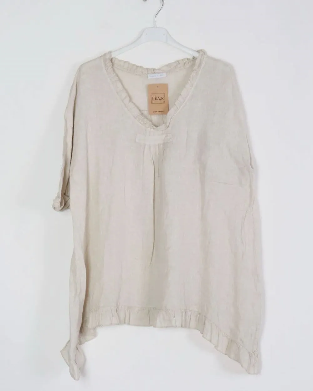 Flowing Linen Tunic 10768,Women Wear