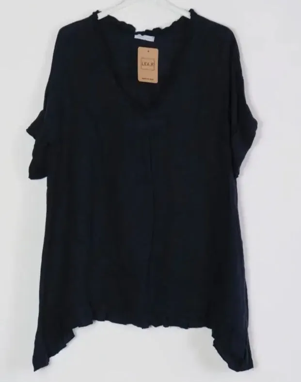 Flowing Linen Tunic 10768,Women Wear
