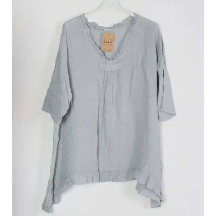 Flowing Linen Tunic 10768,Women Wear