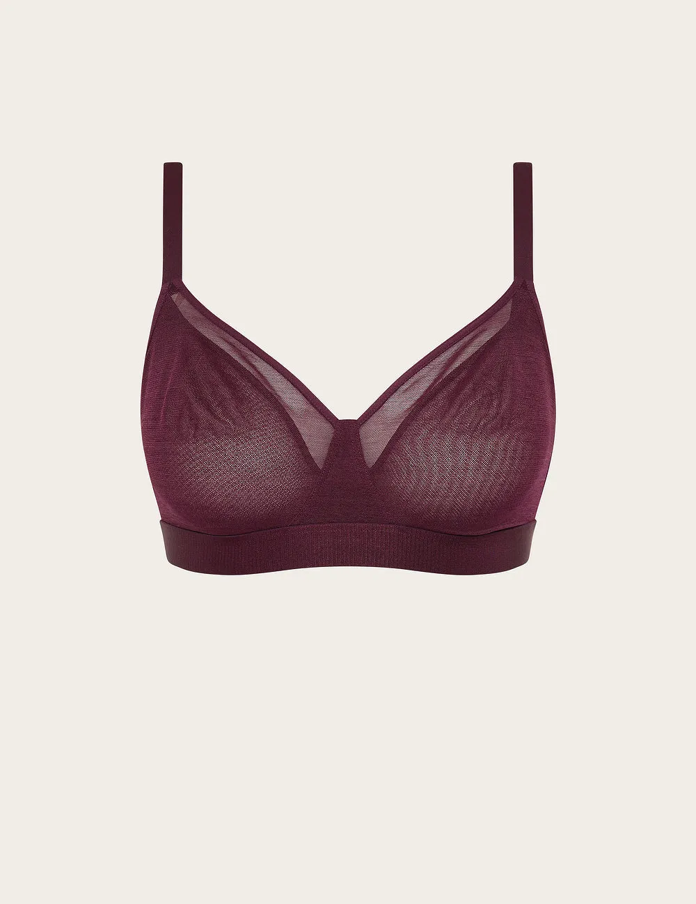 FreeMesh Full Bust Wireless Bra - Fig,Women Wear