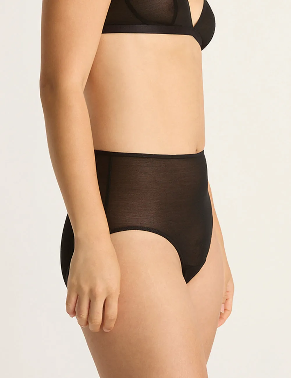 FreeMesh High-Cut Full Brief - Black,Women Wear