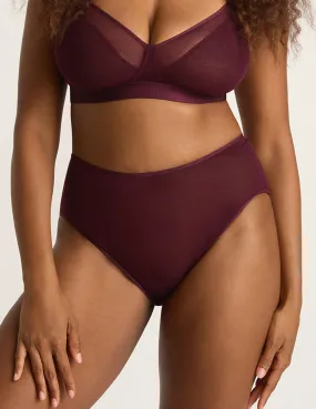 FreeMesh High-Cut Full Brief - Fig,Women Wear