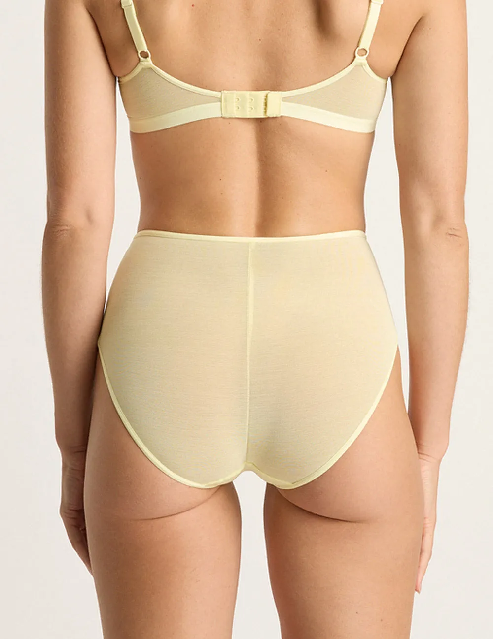 FreeMesh High-Cut Full Brief - Lemon,Women Wear