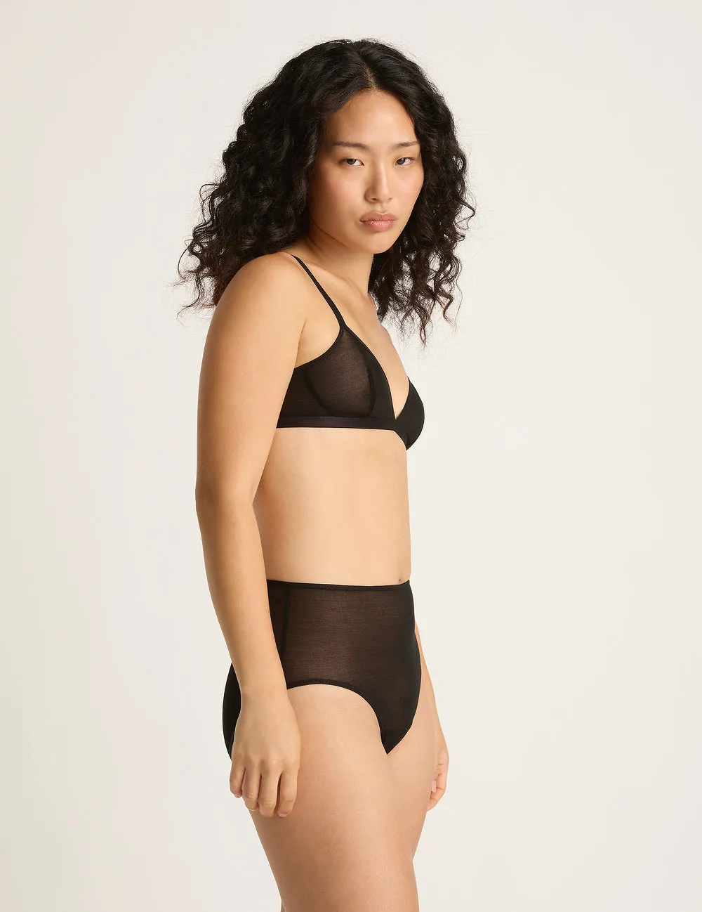 FreeMesh Triangle Bralette - Black,Women Wear