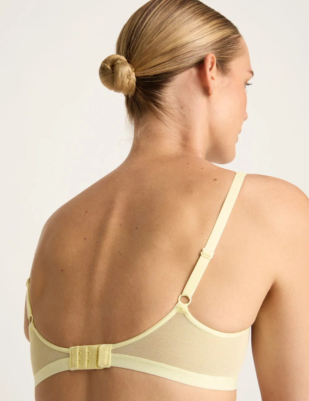 FreeMesh Triangle Bralette - Lemon,Women Wear