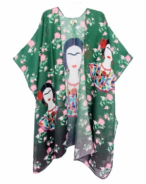 Frida Kahlo Art Kimono,Women Wear