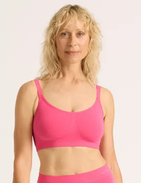 Full Bust Wireless Bra - BCAM Pink,Women Wear