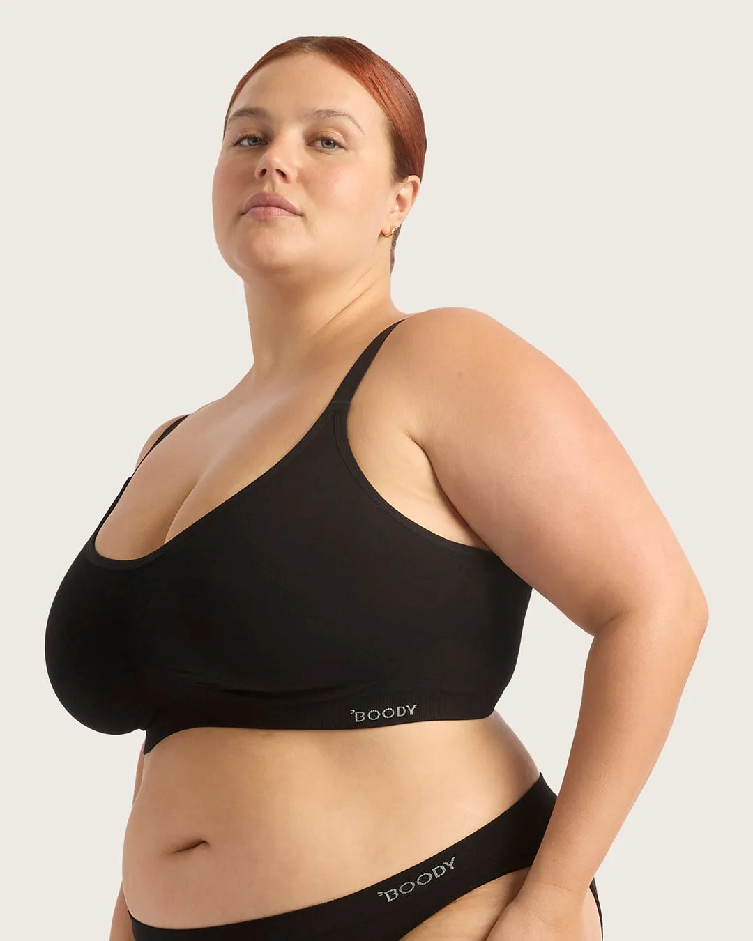 Full Bust Wireless Bra - Black,Women Wear