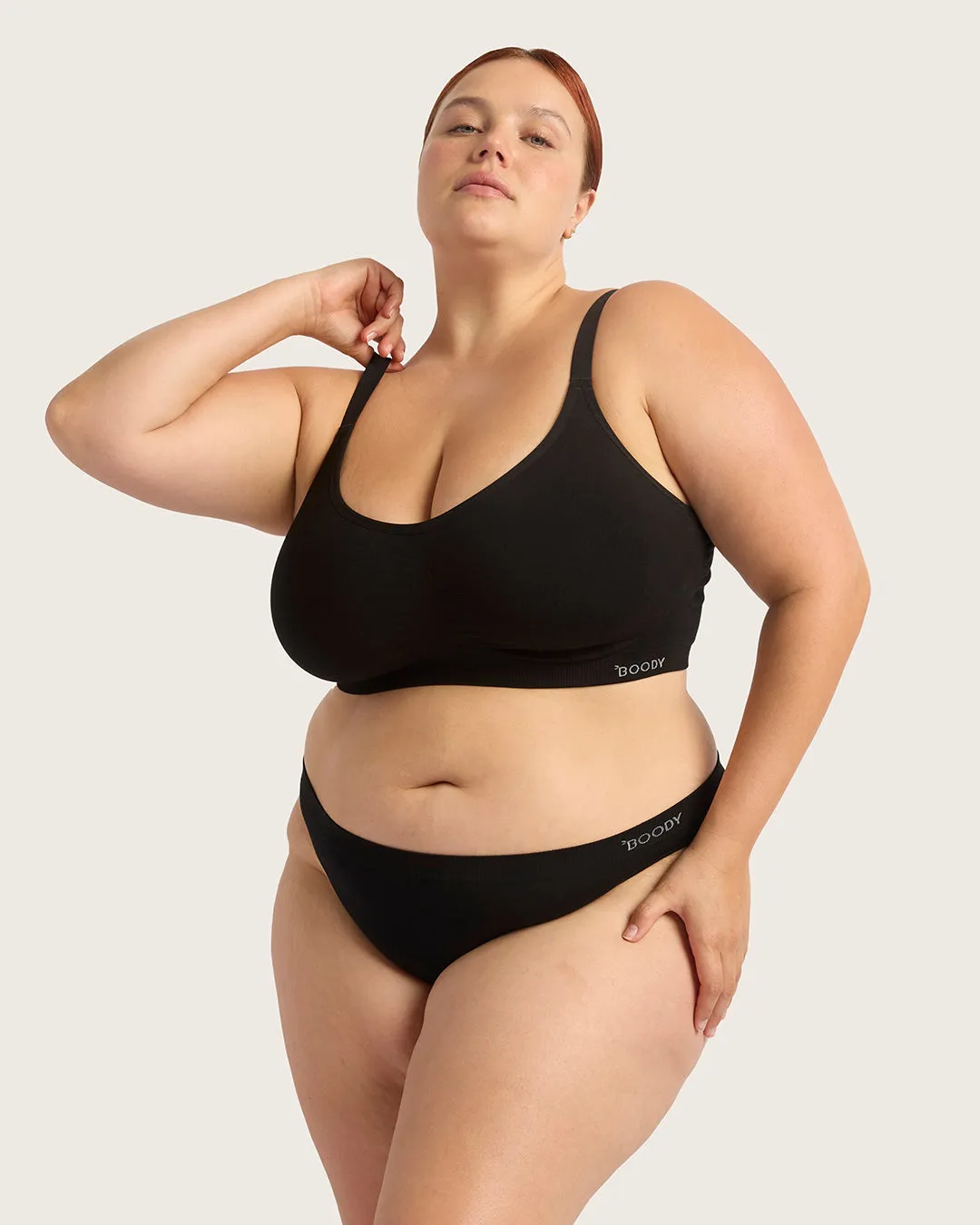 Full Bust Wireless Bra - Black,Women Wear