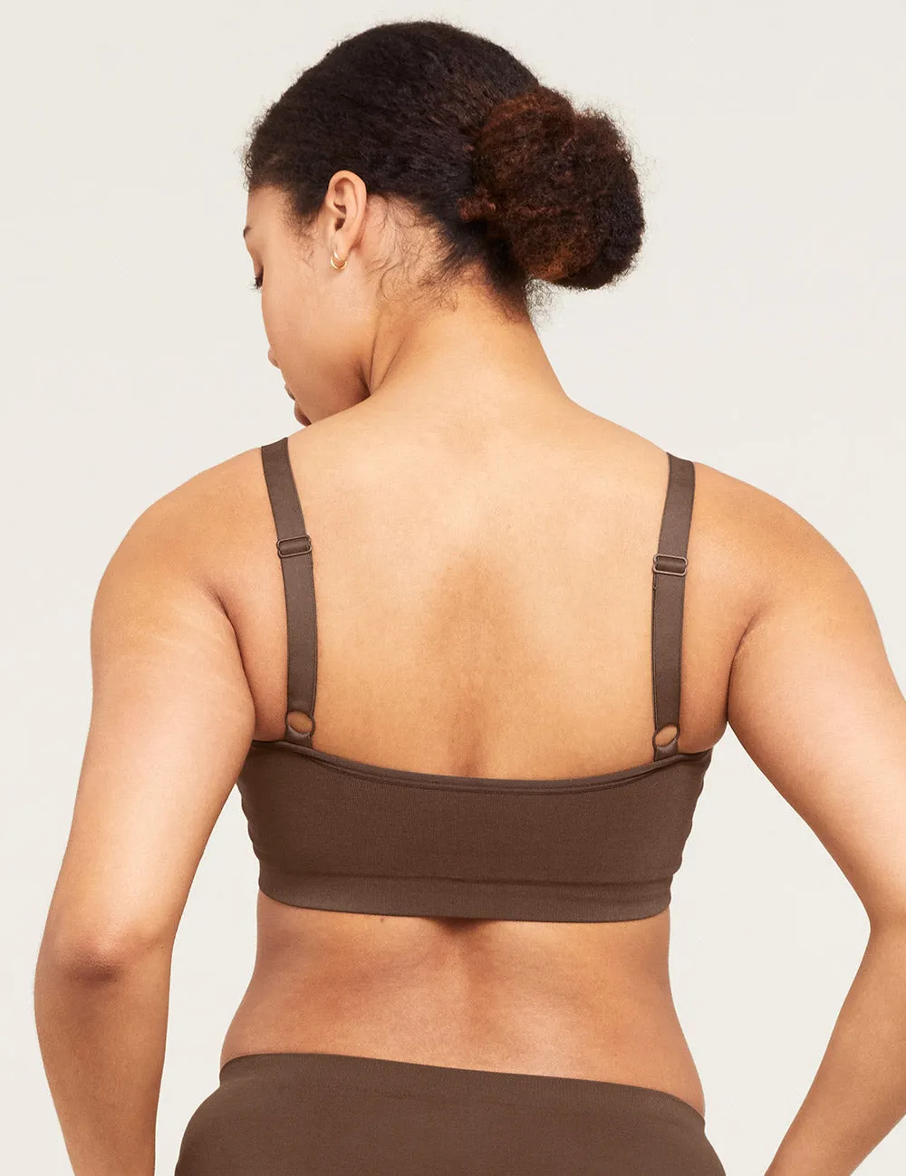Full Bust Wireless Bra - Clove,Women Wear
