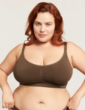 Full Bust Wireless Bra - Clove,Women Wear