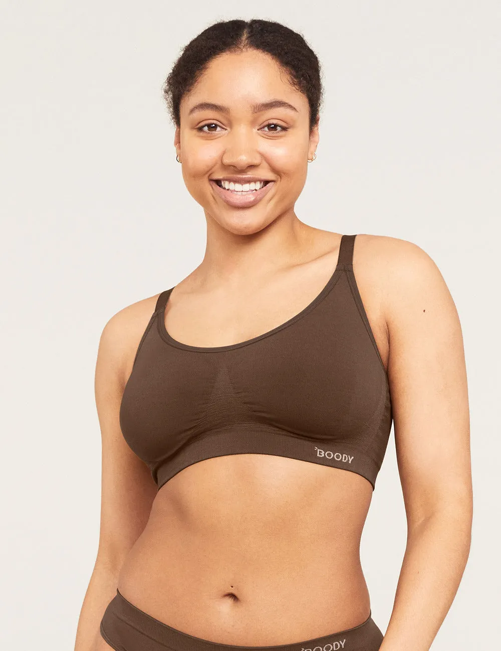 Full Bust Wireless Bra - Clove,Women Wear