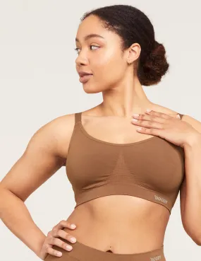 Full Bust Wireless Bra - Maple,Women Wear