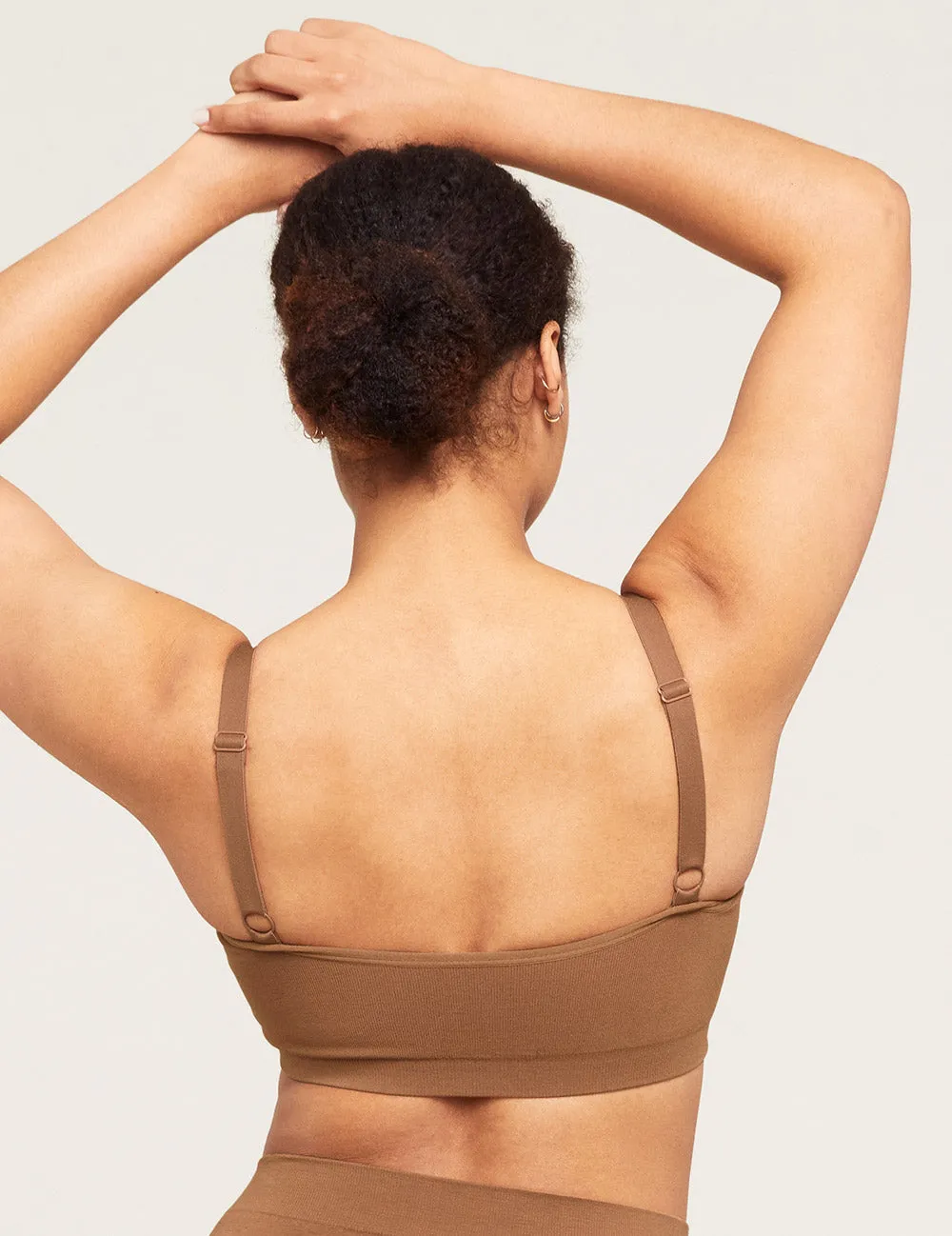 Full Bust Wireless Bra - Maple,Women Wear