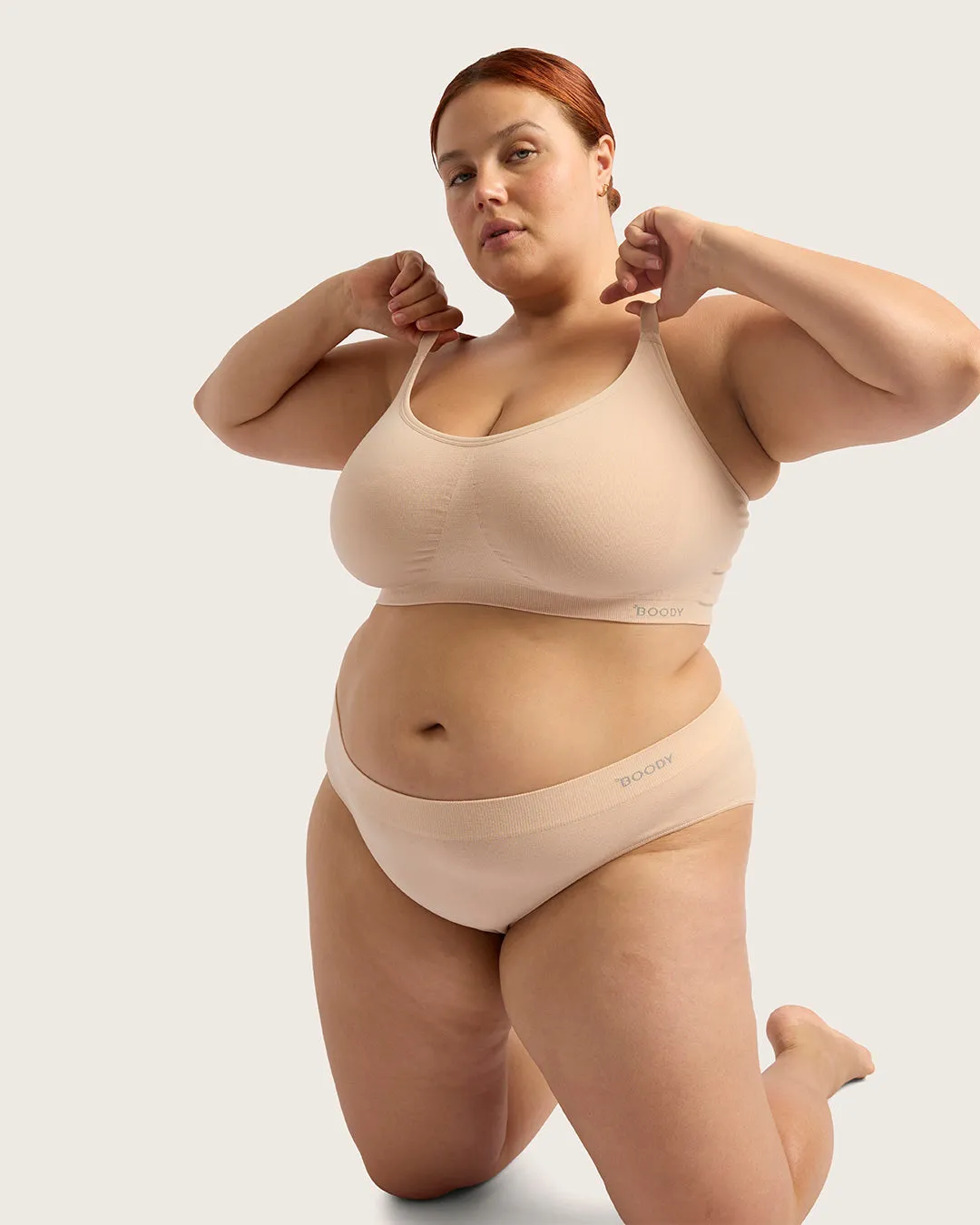 Full Bust Wireless Bra - Shell,Women Wear