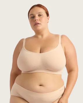 Full Bust Wireless Bra - Shell,Women Wear