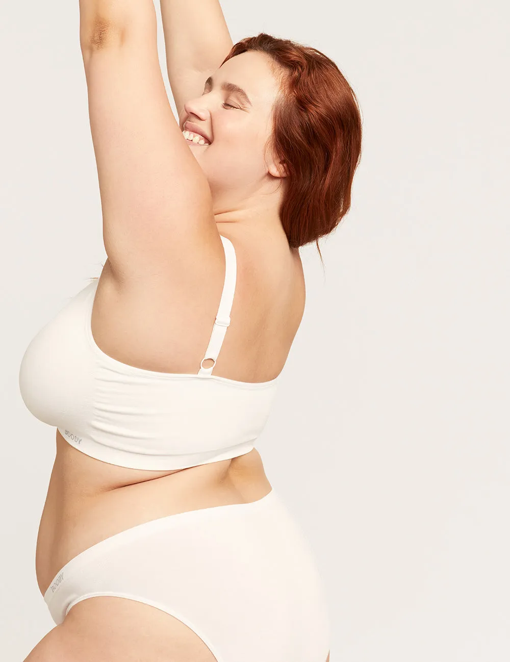 Full Bust Wireless Bra - White,Women Wear