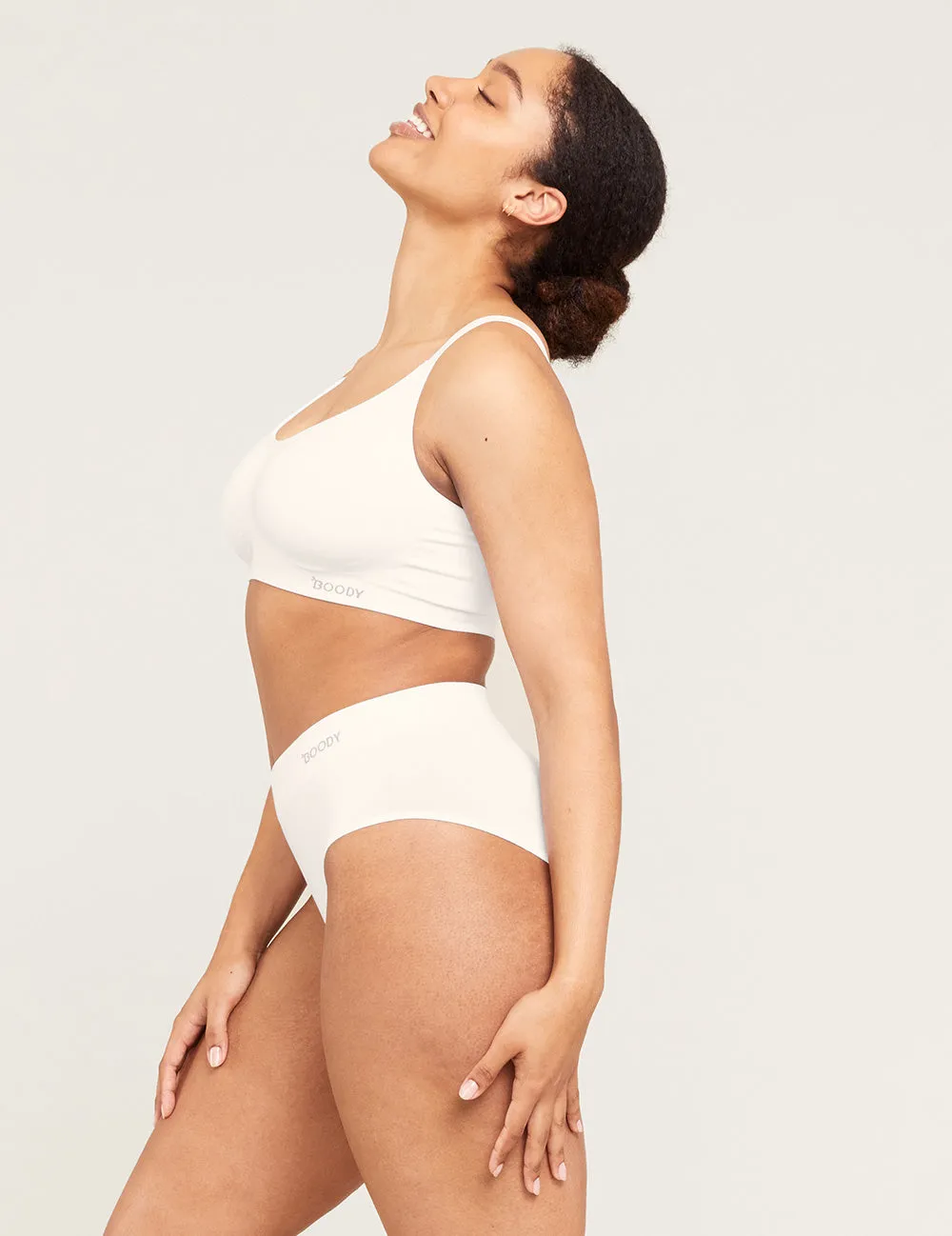 Full Bust Wireless Bra - White,Women Wear