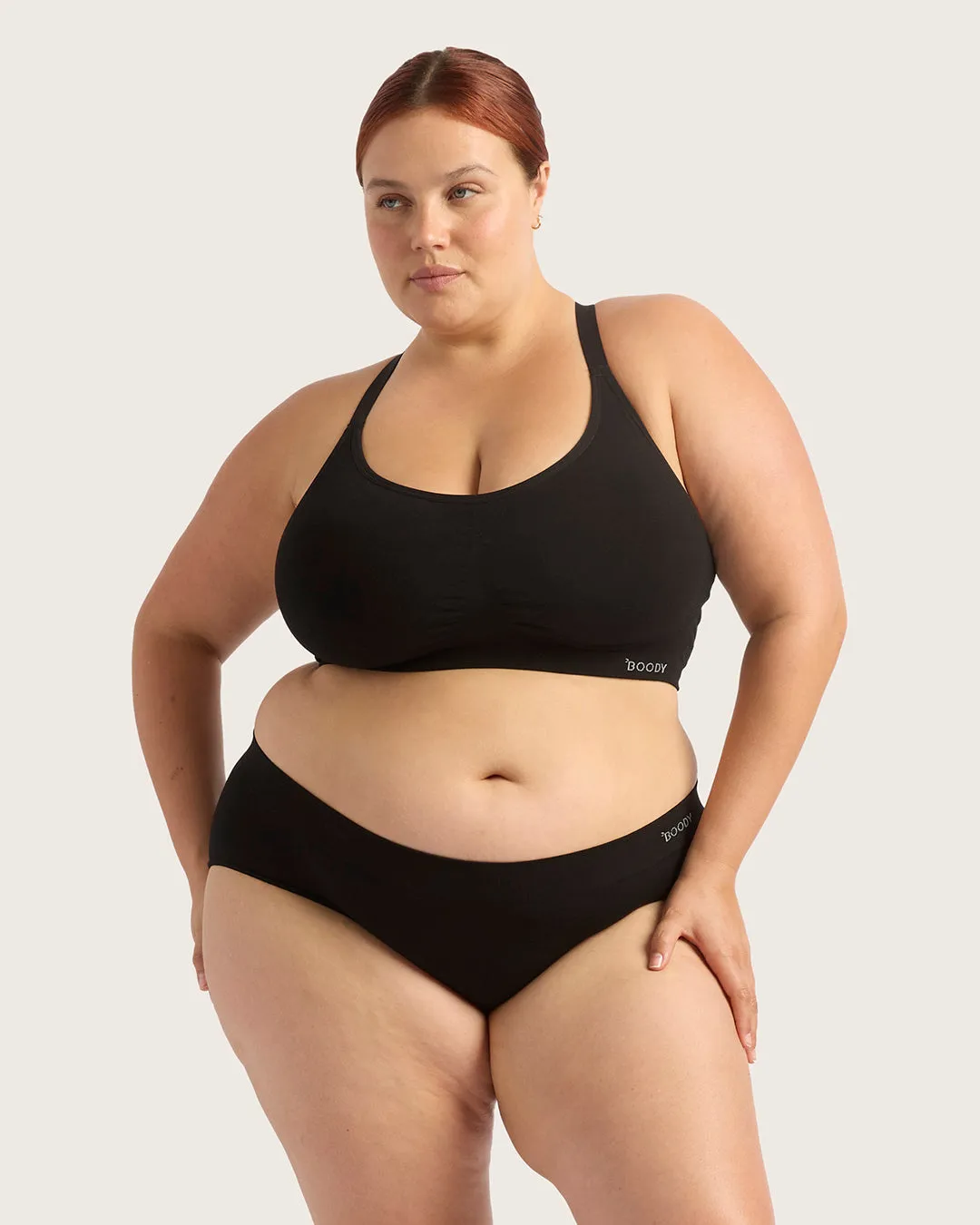 Full Bust Wireless Racerback Bra - Black,Women Wear